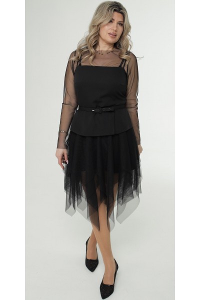 Вишукана сукня 2026 евросітка LB275201 чорна