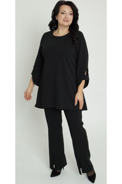 Брючный костюм 2026 большого размера LB272502 черный