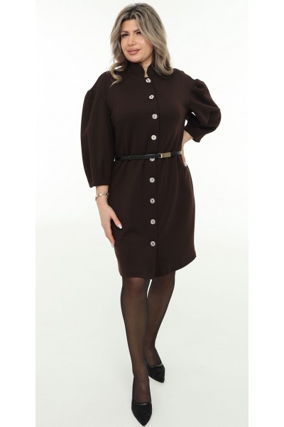 Нарядна сукня 2026 під пояс LB274502 шоколад
