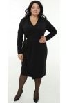 Нарядна сукня 2026 чорна на запах  LB274601