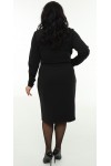 Нарядна сукня 2026 чорна на запах  LB274601