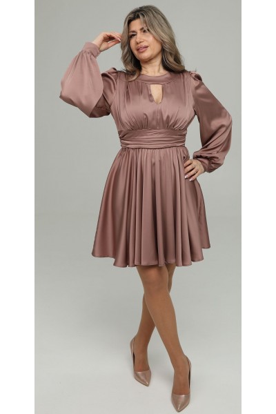 Вишукана сукня 2026 з атласу LB275202 капучіно 