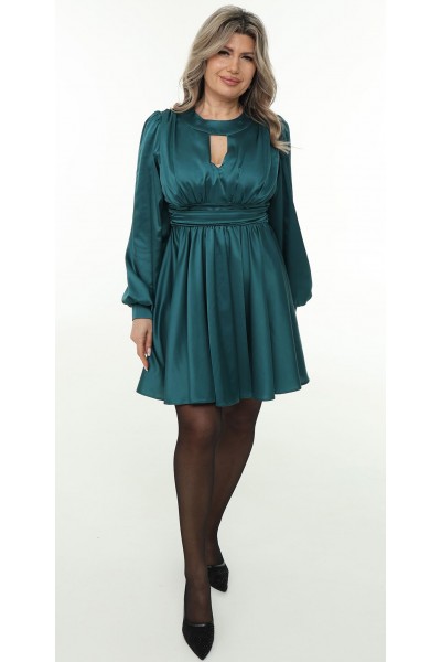 Вишукана сукня 2026 з атласу LB275203 смарагд