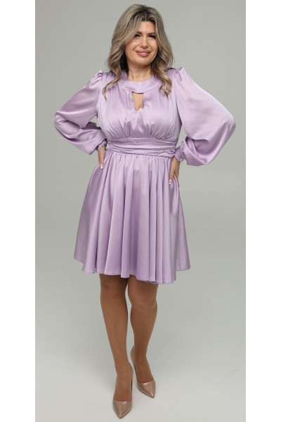 Вишукана сукня 2026 з атласу LB275204 бузок 