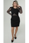 Нарядне плаття мереживо 2026 LB275501 чорна