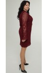 Нарядне плаття 2026 мереживо  LB275901 бордо