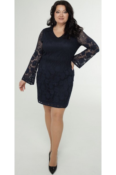 Нарядное платье 2026 кружево LB275902 синий