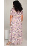 Плаття-сорочка 2024 з штапелю великого розміру LB244001 рожевий