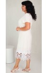 Сукня з льону великого розміру  новинка 2023 літо LB243703 білий