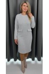 Тепла ділова сукня 2025 великого розміру LB260001 