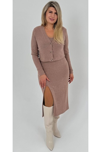 Зимнее платье 2025 большого размера LB270602