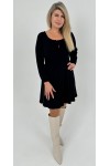 Тепла ділова сукня 2025 великого розміру LB270603 чорний