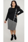 Теплое деловое платье 2025 большого размера LB271901