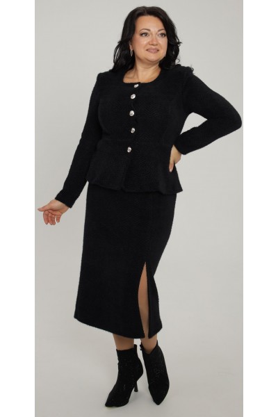 Теплий костюм 2025 великого розміру LB272102 чорний