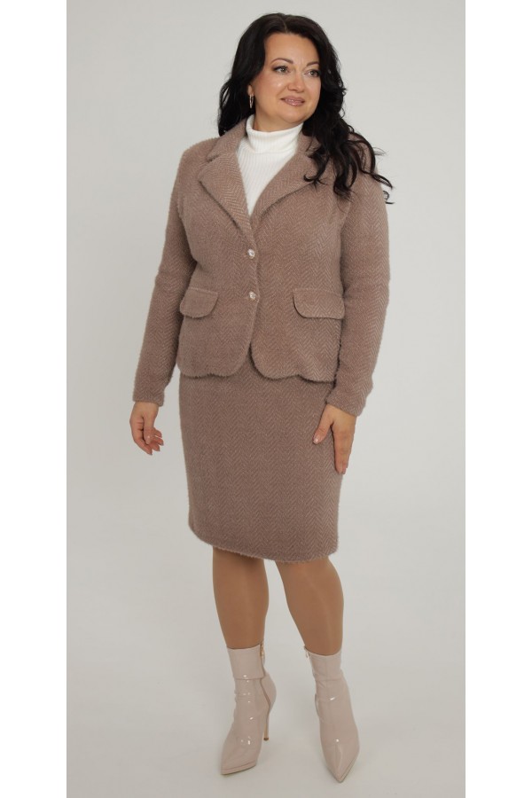 Теплый классический костюм 2025 большого размера LB272201