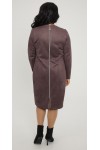 Тепла ділова сукня 2025 великого розміру LB272301мокко