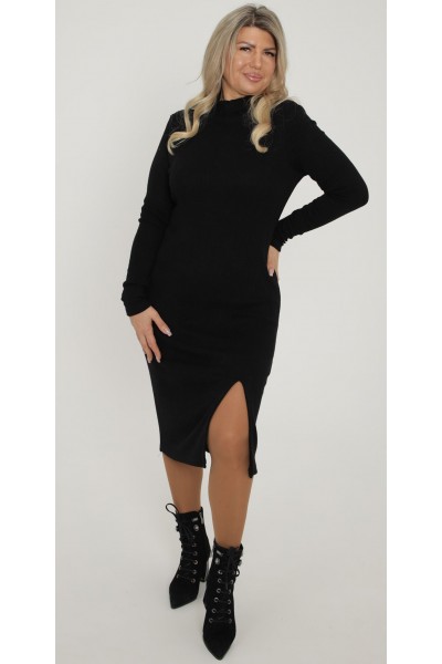 Зимове плаття гольф 2025 великого розміру LB27240101 чорна