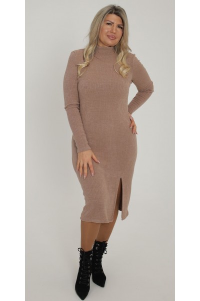 Зимове плаття гольф 2025 великого розміру LB27240103 беж