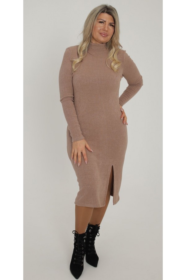 Тепла ділова сукня 2025 великого розміру LB27240103 беж