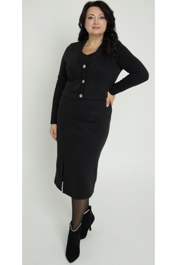 Зимний комплект 2025 большого размера LB272602 черный