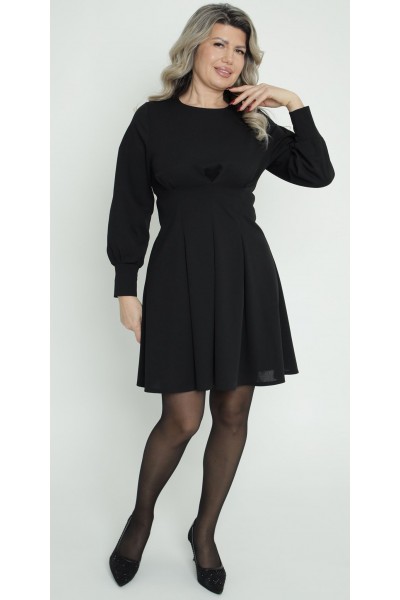 Нарядна сукня 2025 кльош LB272901 чорна