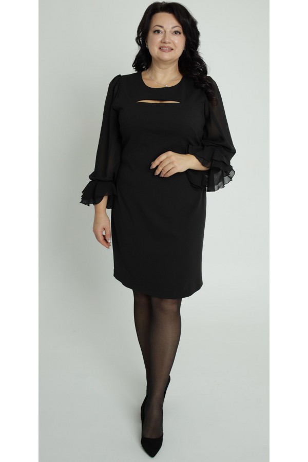 Нарядное платье 2025 большого размера LB273102 черное