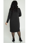 Тепла ділова сукня 2025 великого розміру LB273202 чорний