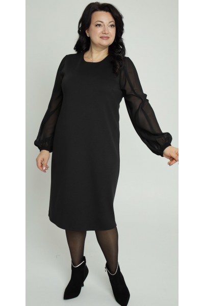 Нарядна сукня 2025  великого розміру LB273302 чорне