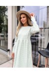  Тепле  плаття з кашемиру AL89202 мята  
