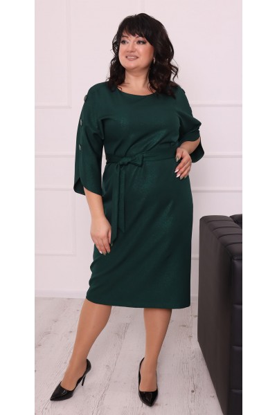 Ділова стильна  сукня 2022 великого розміру LB222406 зелений