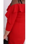 Праздничное платье 2022 большого размера LB228102 красный