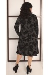 Купити  нарядну зимову  сукню  великого розміру LB236303 сірий