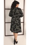 Купить нарядное зимнее платье большого размера LB236301 зеленый