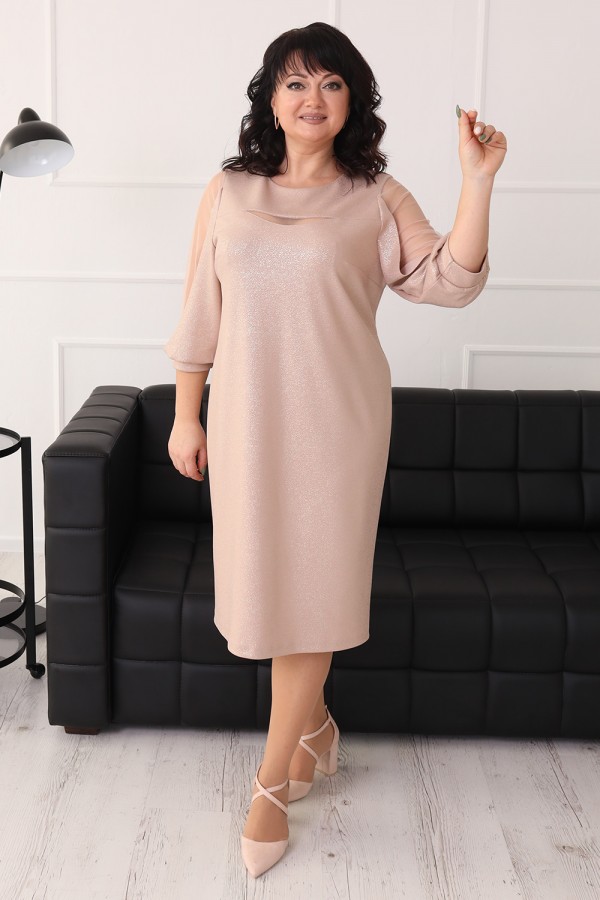 Купити чудове нарядне плаття 2022 великого розміру  LB230202 рожеве