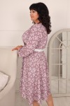 Купити чудове осіннє плаття великого розміру LB234701 пудра