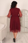 Купить великолепное нарядное платье 2022 большого размера LB230103 бордо