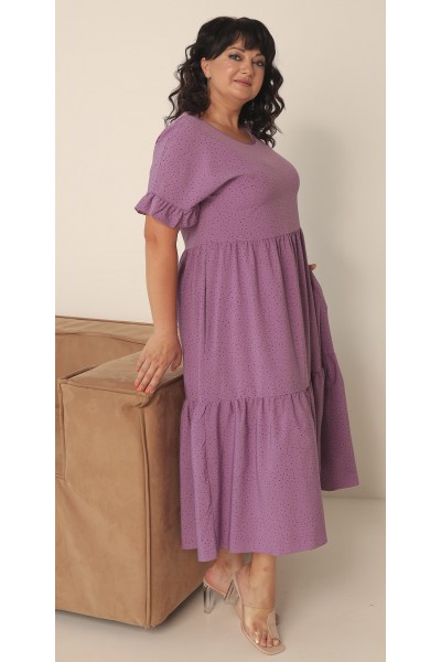 Літнє плаття 2022 великого розміру LB233904 фіолетовий колір