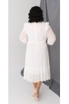 Купить нарядное шифоновое летнее платье  LB218402 белый