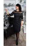 Прекрасное нарядное платье большого размера LB225901 черное