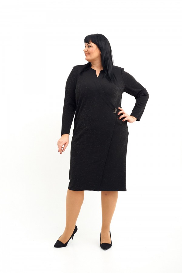 Коктельне плаття  великого розміру  VN41704 чорний