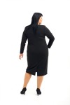 Коктельне тепле плаття великого розміру  VN41704 чорний