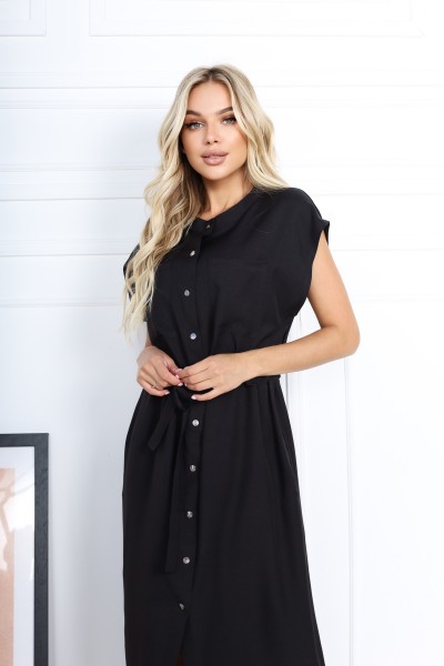 Зручна стильна сукня  AL86003 чорна