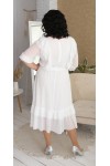 Платье купить большого размера LB218901 белое