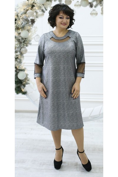Чудова нарядна сукня LB211303 сірий