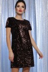 Сукня Іраїда к/р GL64104 колір чорний-бронза