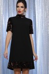 Сукня Бетті к/р GL64187 колір чорний-бронза