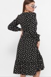 Плаття Даніта д/р GL61423 колір чорний-білий м. квітка