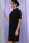Сукня Бетті к/р GL64186 колір чорний-хамелеон