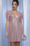 Платье Элозия к/р GL64199 цвет розовый-розовый