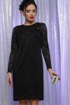 Платье Сания д/р GL63954 цвет черный
